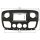 Double DIN radio bezel set compatible with Renault Master 3 III, Opel Movano B, Nissan NV400, with adapter cable for radio antenna