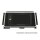Double DIN radio bezel compatible with Nissan Micra K14 from 2017 Piano black with silver