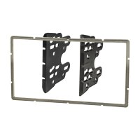 Doppel DIN Radioblende kompatibel mit Nissan Micra K13 2011-2013 silber