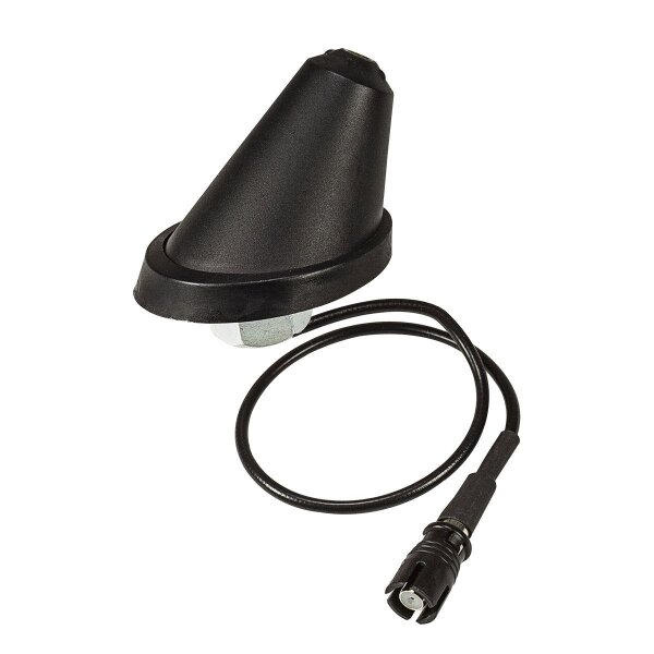 VW Roof Antenna – Short Rod, AM/FM & GPS, RAKU 2 / FME Adapter Included – Black, 23cm