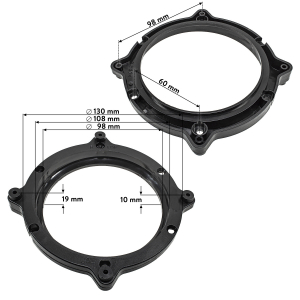 Speaker rings adapter brackets compatible with Audi A3 8L...