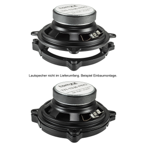 Lautsprecherringe Adapter Halterungen kompatibel mit Audi A3 8L Frontt&uuml;r f&uuml;r 130mm DIN Lautsprecher