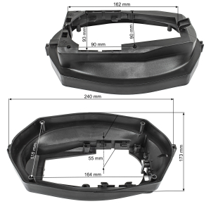 Speaker rings adapter brackets compatible with BMW 3...