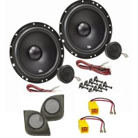 JBL Stage1 601C Speaker Set Doorboard compatible with Fiat Punto from 1999-2007 Front door 165mm Component System