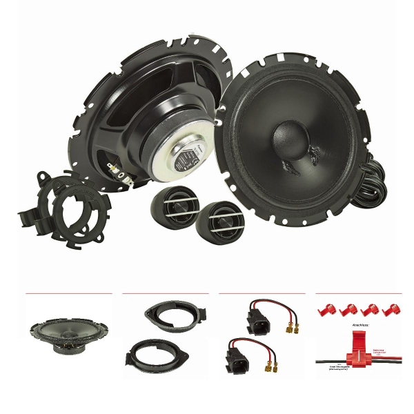 Speaker Set compatible with Chevrolet Cruze Camaro Hummer H2 H3 165mm 2-Way Compo System PIONEER TS-G170C
