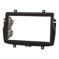 Double DIN Radio Bezel Set compatible with Lada Vesta Daewoo Royale from 2015 black