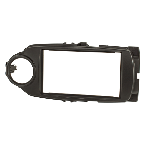 Double DIN Radio Bezel compatible with Toyota Yaris XP13 from 2017 black