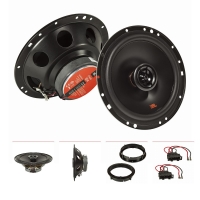 Speaker set compatible with VW Golf 4 5 6 7 Polo Passat Up Amarok Jetta Lupo Eos 165mm 2-way coax system JBL Stage2 624