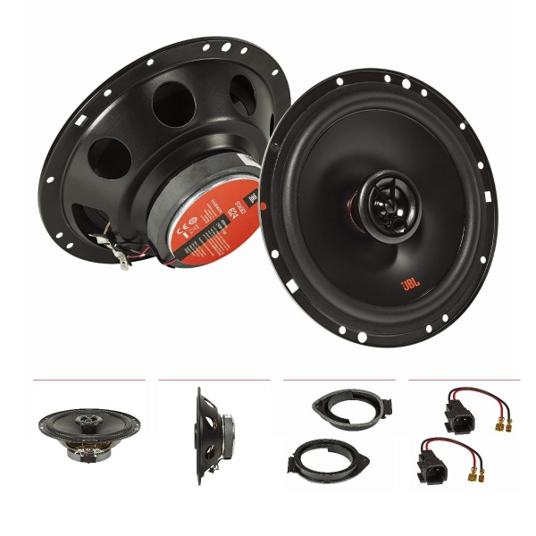 Speaker set compatible with Chevrolet Cruze Camaro Hummer H2 H3 165mm 2-way coax system JBL Stage2 624