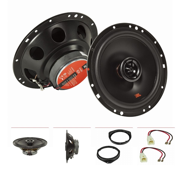 Speaker set compatible with Fiat 500 Grande Punto Panda 165mm 2-way coax system JBL Stage2 624