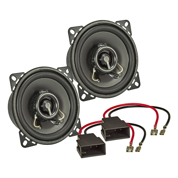 TA10.0-Pro loudspeaker installation set compatible with Citroen C1 Peugeot 107 Toyota Aygo dashboard 100mm coaxial system