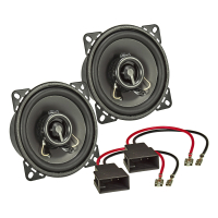 TA10.0-Pro loudspeaker installation set compatible with Citroen C1 Peugeot 107 Toyota Aygo dashboard 100mm coaxial system