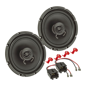 TA16.5-Pro Lautsprecher Einbau-Set kompatibel mit Peugeot 1007 206 307 406 407 165mm Koaxial System