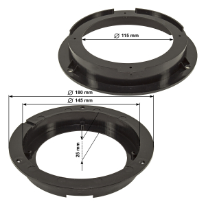 Speaker rings adapter brackets compatible with Hyundai...