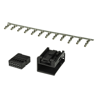 Quadlock Most plug socket insert black 12-pin incl. 12 MQS contacts chamber A
