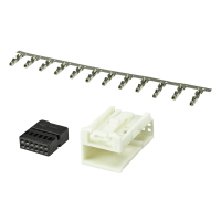 Quadlock Most plug socket insert white 12-pin incl. 12 MQS contacts chamber B