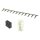 Quadlock Most plug socket insert white 12-pin incl. 12 MQS contacts chamber B