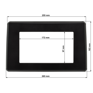 Double DIN radio bezel compatible with Renault Master 4 Opel Movano Nissan NV400 from 2019/2020 for Fzg. with radio preparation Softtouch