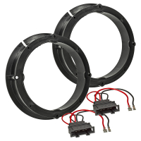 Loudspeaker rings adapter cable compatible with VW Golf 4 Passat 3B BG Polo 9N 165mm DIN loudspeaker, pair