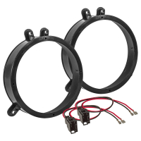 Speaker rings adapter cable compatible with Mercedes C-Class W203 front door for 165mm DIN speakers