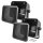 Speaker enclosure assembly kit for 100x100 mm DIN speakers, black, retro, automotive, boat, truck, construction machinery