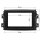 Double DIN radio bezel HQ compatible with Fiat Ducato Series 8 from 2021, black with device holder