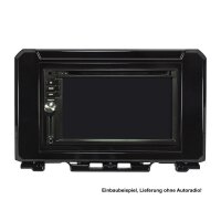 Double DIN radio bezel compatible with Suzuki Jimny 2 II GJ from 2018 Piano black also for 2 DIN China devices