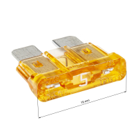 Sicherung Schmelz DIN-Flachsteck KFZ 19mm 5A gelb 100er Pack ATO DIN 72581