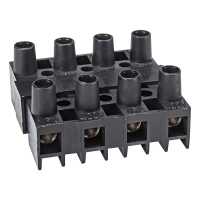 Universal Steckverbinder Klemmverbinder 4polig schwarz für Kabel bis 4,0qmm, 400V, 16A - 10er Set