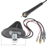 DAB antenna car roof antenna DAB UKW AM FM with amplifier SMB DIN 72 degrees