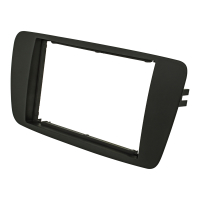 Double DIN radio bezel compatible with Seat Ibiza 6J 2008-2013 anthracite black - B-Ware
