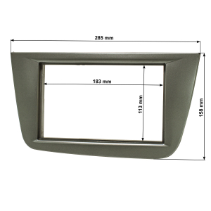 Double DIN radio bezel compatible with Seat Altea FR XL...