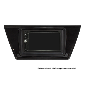 Doppel DIN Radioblende kompatibel mit VW Touran II 2015-2021 Piano schwarz