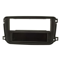 Radio bezel compatible with Smart fortwo 451 facelift from 10/2010 black - B-goods