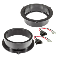 Speaker rings adapter cable compatible with Audi A4 A5 A6 Q3 Q5 Q7 Seat Leon rear door 165mm