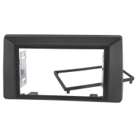Double DIN radio bezel compatible with Dacia Duster from 2022 black
