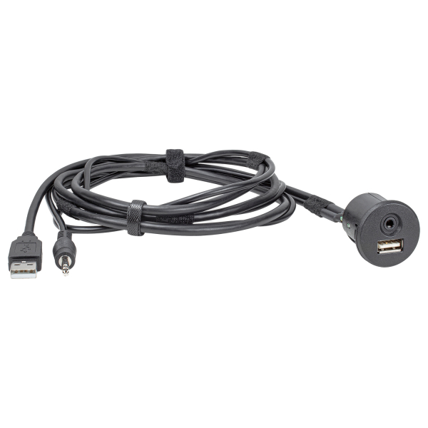 USB+AUX Replacement Austausch Adapter kompatibel mit Nissan 370Z Navara Qashqai NV200 XTrail Pathfinder