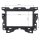 Double DIN radio bezel compatible with Mercedes Sprinter W907 W910 2018-2023