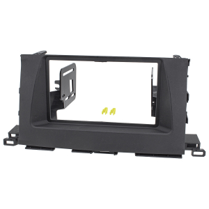 Double DIN radio bezel compatible with Toyota Highlander...