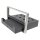 Radioblende mit Klappfach kompatibel mit Opel Corsa C Combo Omega B Vectra C Meriva Suzuki Ignis Wagon R matt-chrom