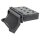 Radioblende mit Klappfach kompatibel mit Opel Corsa C Combo Omega B Vectra C Meriva Suzuki Ignis Wagon R matt-chrom