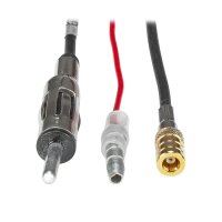 DAB Antenne Auto Kombi Dach Antenne DAB+ UKW AM FM mit Verstärker SMB DIN 72 Grad 7,5m Kabel Kombi Wohnmobil Wohnwagen