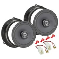 Hertz X 165 Lautsprecher Einbauset kompatibel mit Audi A4 A5 A6 A8 TT Q3 Q5 Q7 Tür hinten 165mm Koaxial System