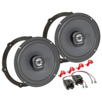 Hertz X 165 Lautsprecher Einbauset kompatibel mit Peugeot 107 208 308 165mm Koaxial System