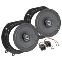 Hertz X 165 Lautsprecher Einbauset kompatibel mit Peugeot Expert Citroen Jumpy Fiat Scudo Tür vorne 165mm Koaxial System