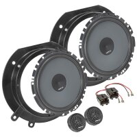 Hertz K 170 Lautsprecher Einbauset kompatibel mit Peugeot Expert Citroen Jumpy Fiat Scudo Tür vorne 165mm Compo System