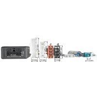 Lenkradinterface kompatibel mit Nissan NV400 Opel Movano B inkl. Antennenadapter