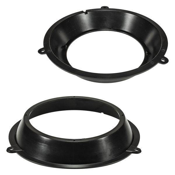 Speaker Rings Adapter Brackets compatible with Fiat Panda 2003-2012 Front Door for 165mm DIN Speakers