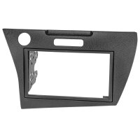 Double DIN radio bezel compatible with Honda CR-Z from 2010, black
