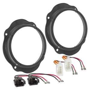 Speaker rings adapter brackets set compatible with Ford...